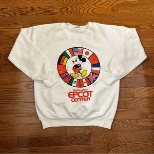 Vintage 1982 rare 50/50 Disney Mickey Mouse Epcot Center Sweatshirt made in US
